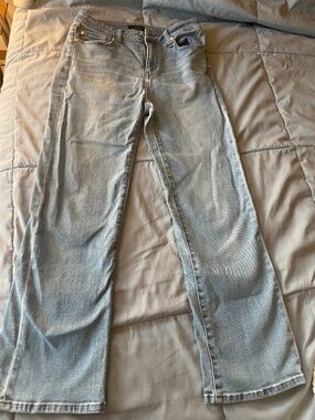 Quince Size 6 Stretch High Rise Jeans Medium Wash
